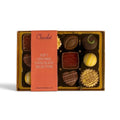 Chocolat in Kirkby Lonsdale gift box of 12 assorted soft-centred chocolates with various flavours and decorations.