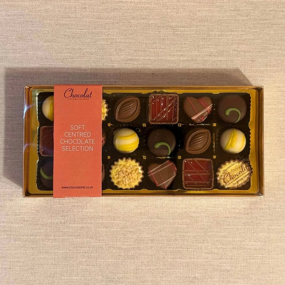 Soft Centred Chocolate Selection | Gift Box of 18