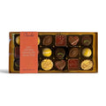 Chocolat in Kirkby Lonsdale gift box of 18 assorted soft-centred chocolates with various toppings and fillings.