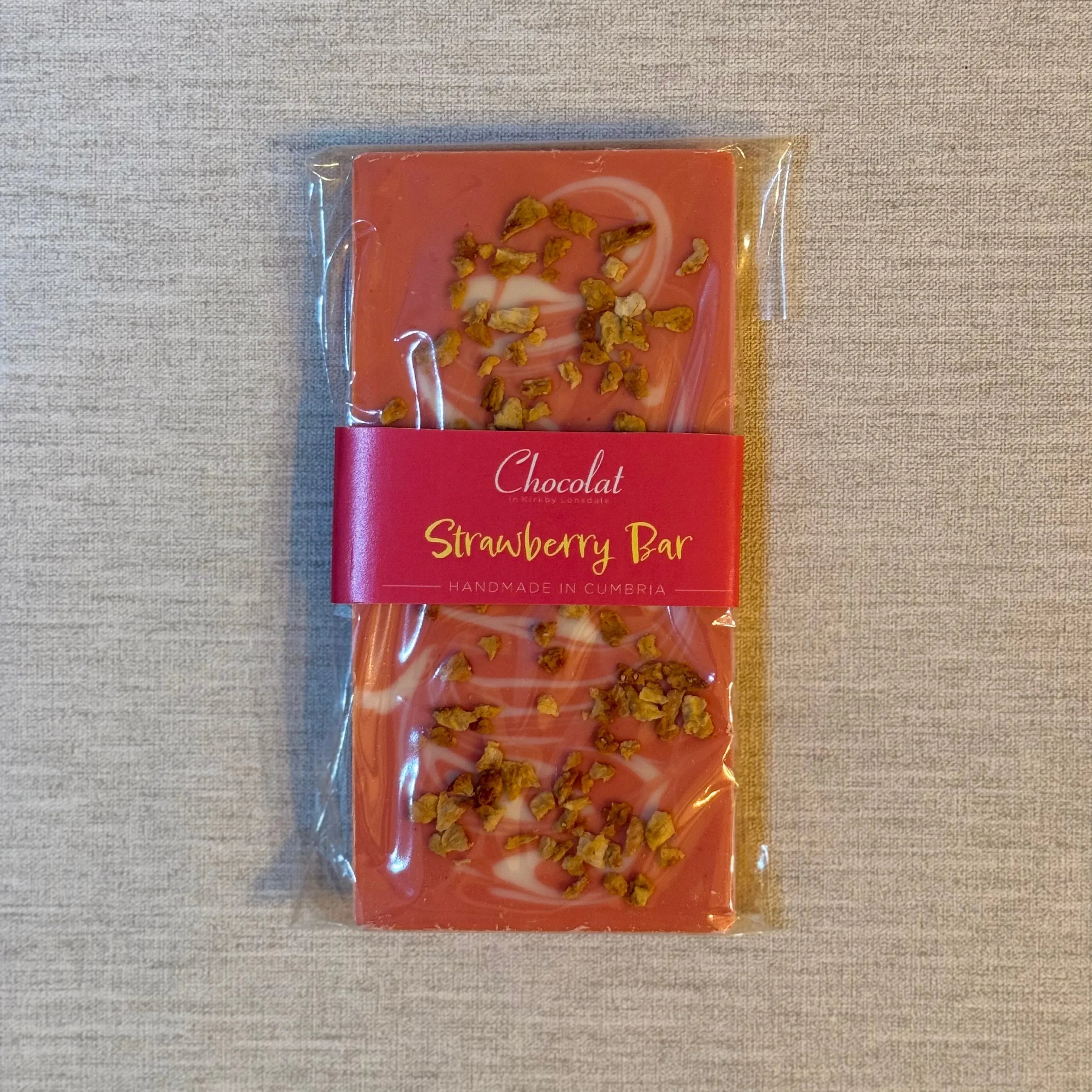 Strawberry Chocolate Bar | Chocolat in Kirkby Lonsdale