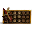 Chocolat in Kirkby Lonsdale Tipsy Truffle Trio gift box containing 18 assorted milk and dark chocolate boozy truffles.