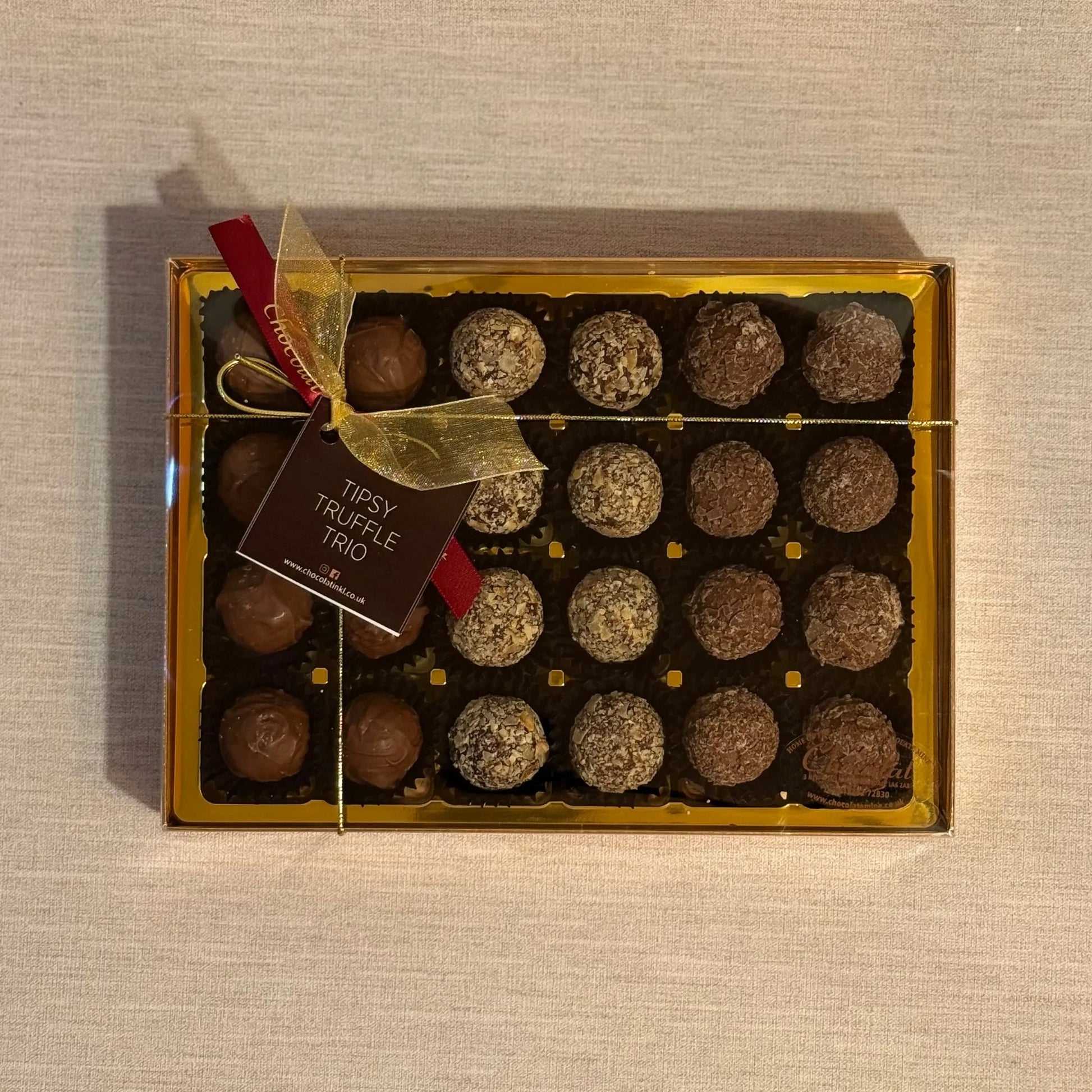 Tipsy Truffle Trio | Gift Box of 24 | Chocolat in Kirkby Lonsdale