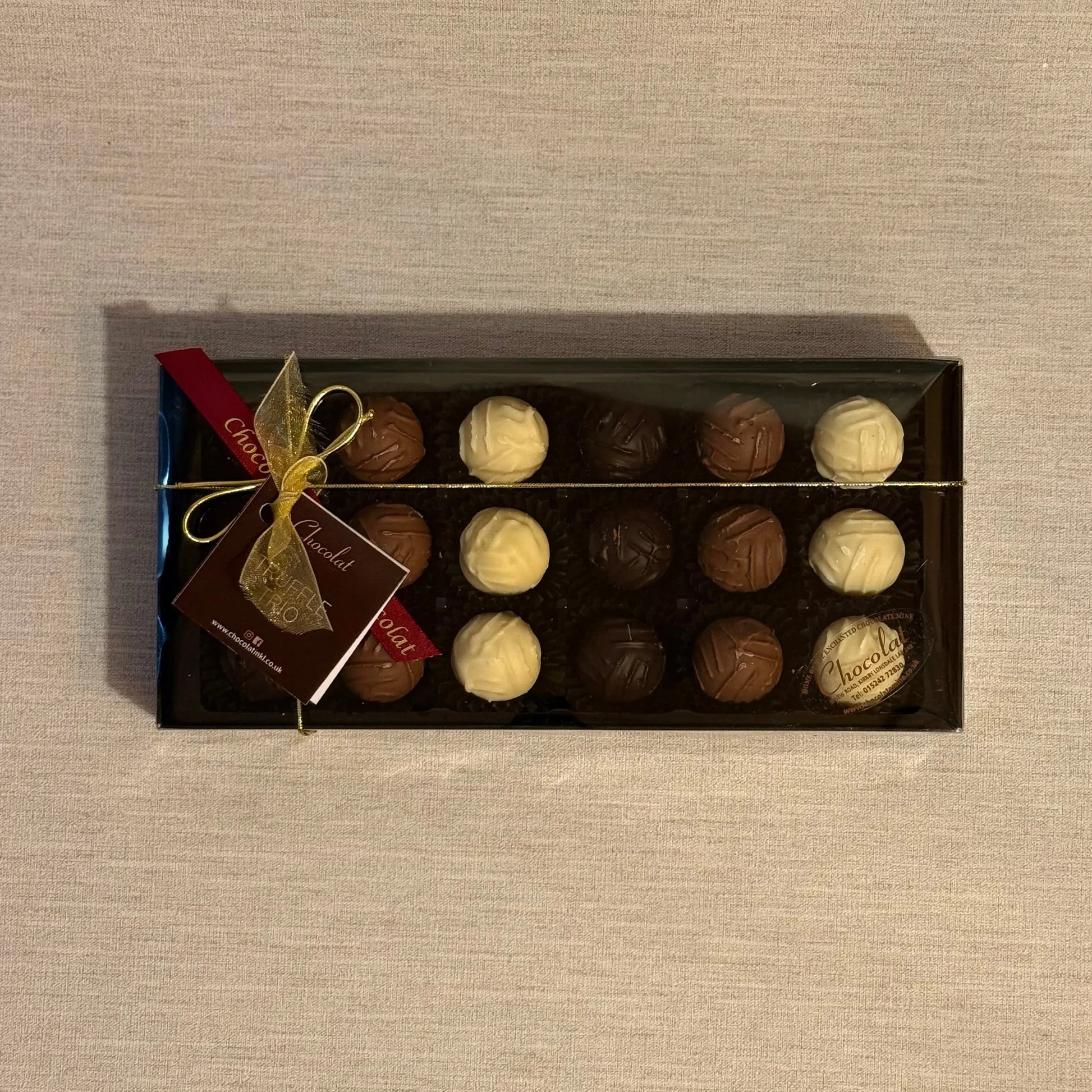 Truffle Trio | Gift Box of 18 | Chocolat in Kirkby Lonsdale