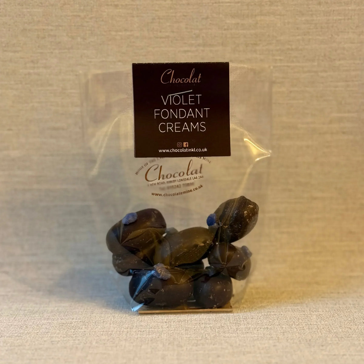 Violet Fondant Creams | Gift Bag of 8 | Chocolat in Kirkby Lonsdale