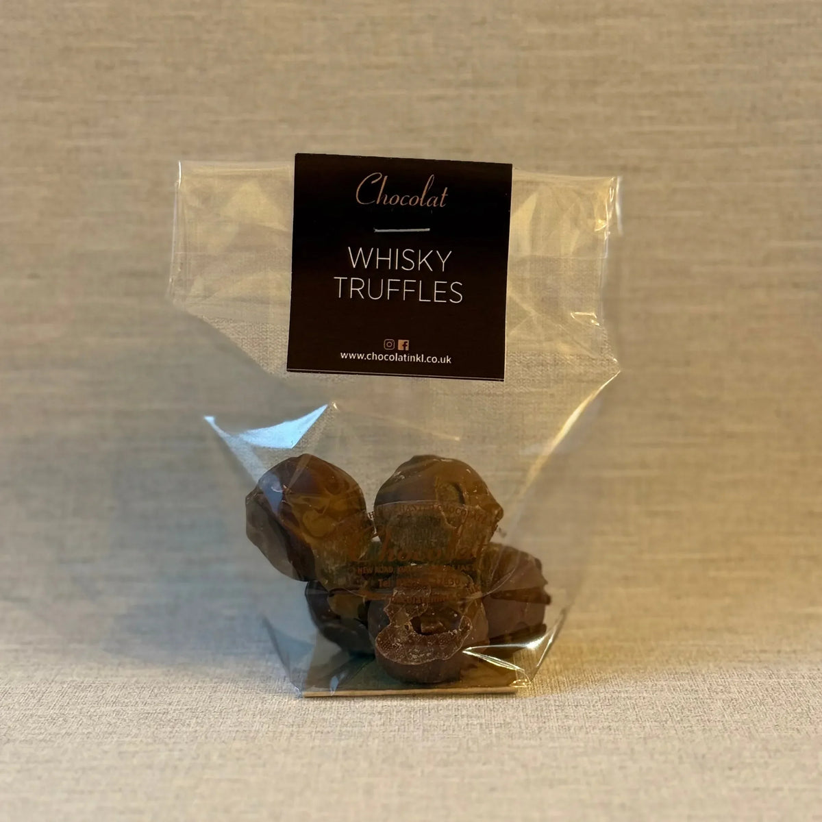 Whisky Truffles | Gift Bag of 5 | Chocolat in Kirkby Lonsdale