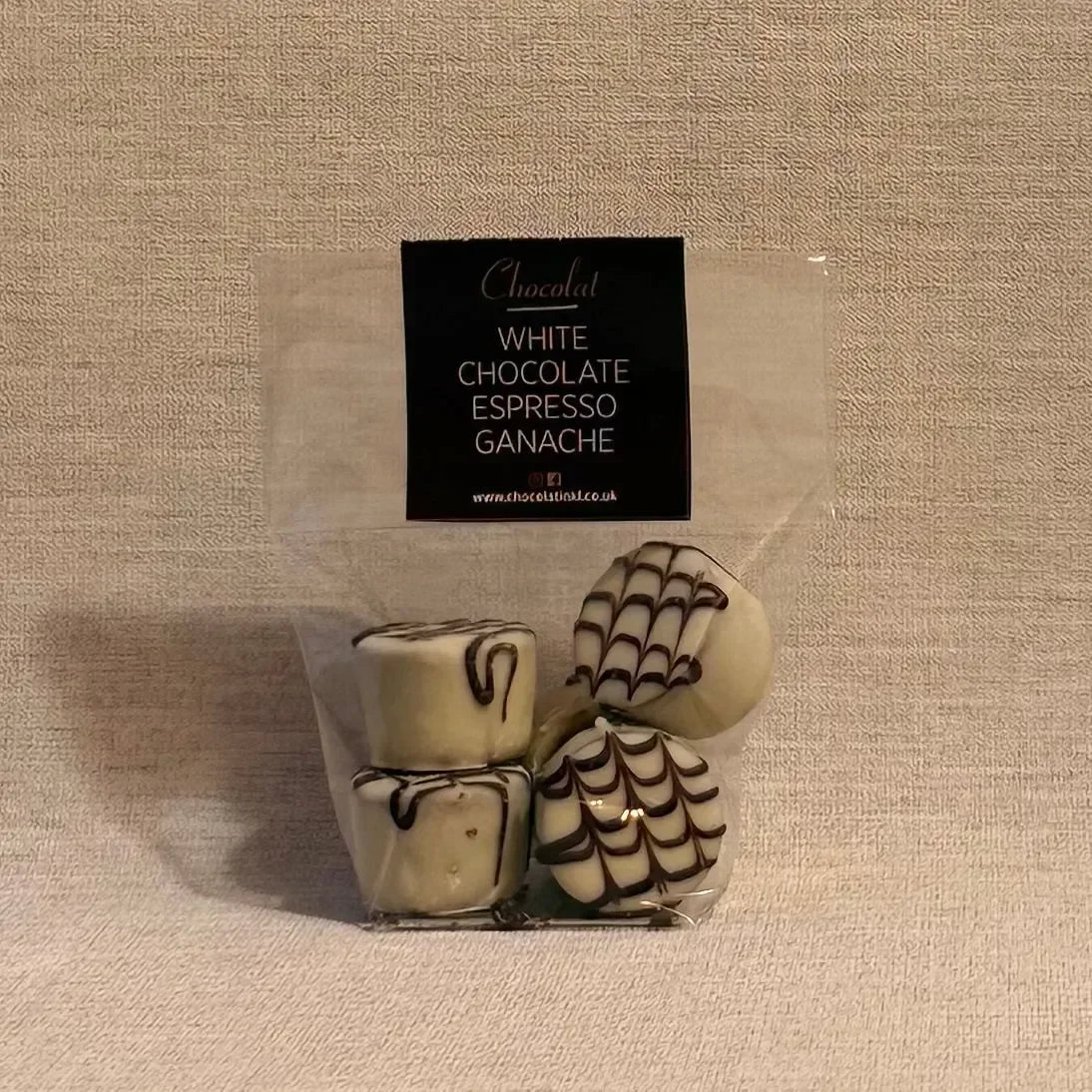White Chocolate Espresso Ganache | Gift Bag of 5 | Chocolat in Kirkby Lonsdale