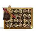 Chocolat in Kirkby Lonsdale gift box of 24 white chocolate espresso ganache truffles with dark chocolate drizzle