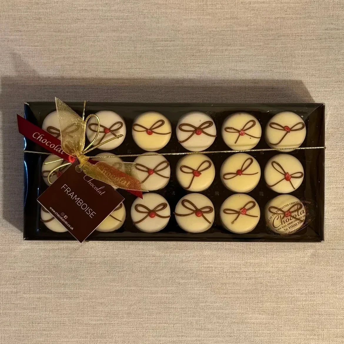 White Chocolate Framboise | Gift Box of 18