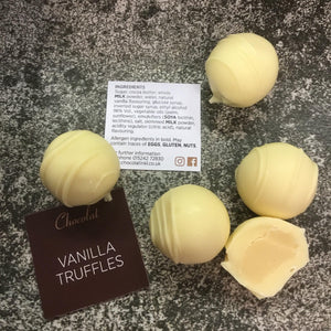 Vanilla Chocolate Truffles - Chocolat in Kirkby Lonsdale