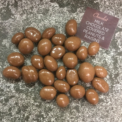 Milk Chocolate Peanuts and Raisins - Chocolat in Kirkby Lonsdale