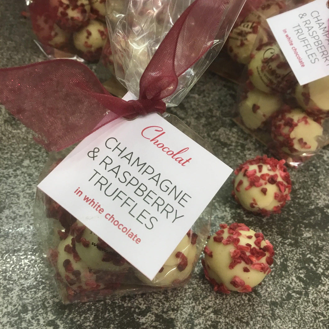 Champagne and Raspberry Truffles | Chocolat in Kirkby Lonsdale