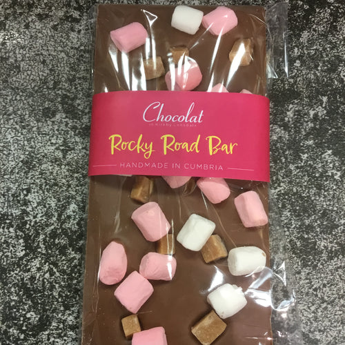 Rocky Road Milk Chocolate Bar | Chocolat in Kirkby Lonsdale