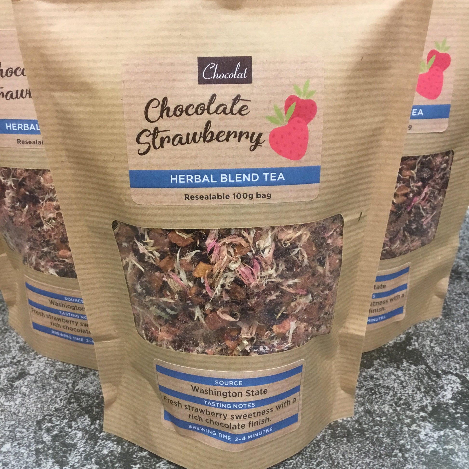 Chocolate Strawberry Loose Leaf Tea | Chocolat in Kirkby Lonsdale