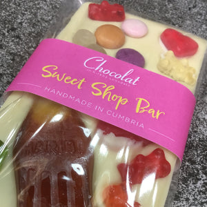 Sweet Shop White Chocolate Bar | Chocolat in Kirkby Lonsdale