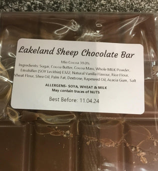 Lakeland Sheep Milk Chocolate Bar | Chocolat in Kirkby Lonsdale