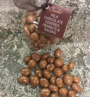 Milk Chocolate Peanuts and Raisins | Chocolat in Kirkby Lonsdale