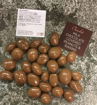 Milk Chocolate Peanuts and Raisins | Chocolat in Kirkby Lonsdale