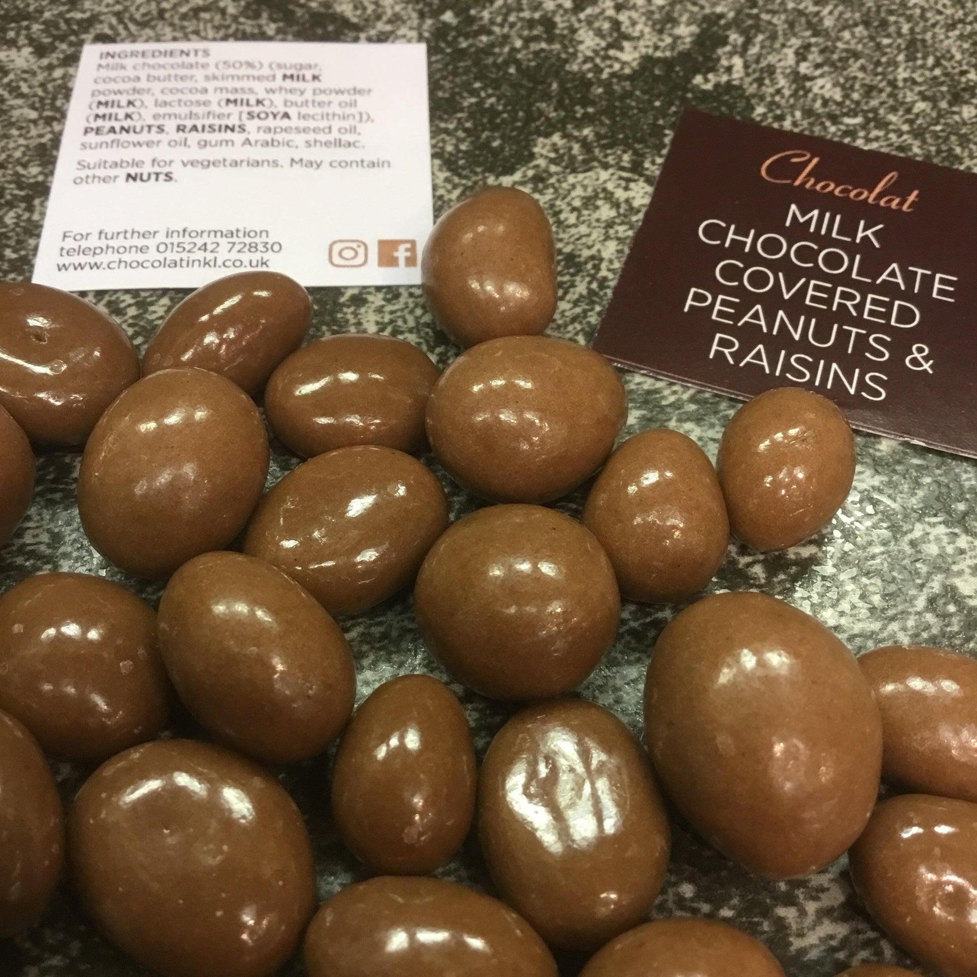 Milk Chocolate Peanuts and Raisins | Chocolat in Kirkby Lonsdale