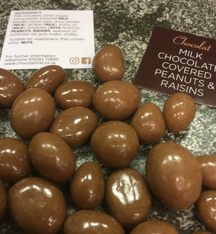 Milk Chocolate Peanuts and Raisins | Chocolat in Kirkby Lonsdale