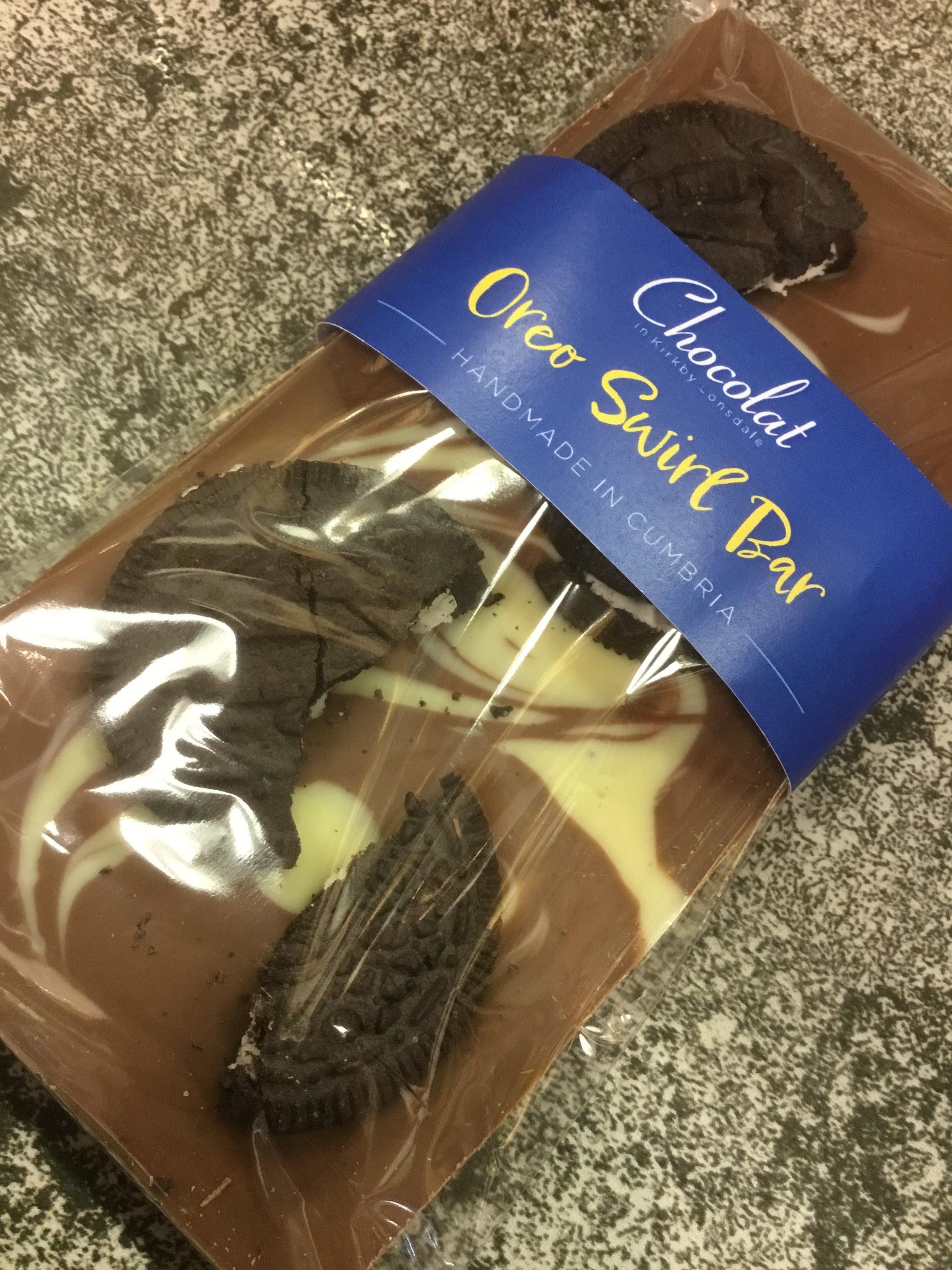 Oreo Swirl Milk Chocolate Bar | Chocolat in Kirkby Lonsdale