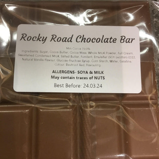 Rocky Road Milk Chocolate Bar | Chocolat in Kirkby Lonsdale