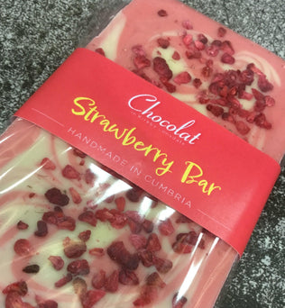 Strawberry Chocolate Bar | Chocolat in Kirkby Lonsdale